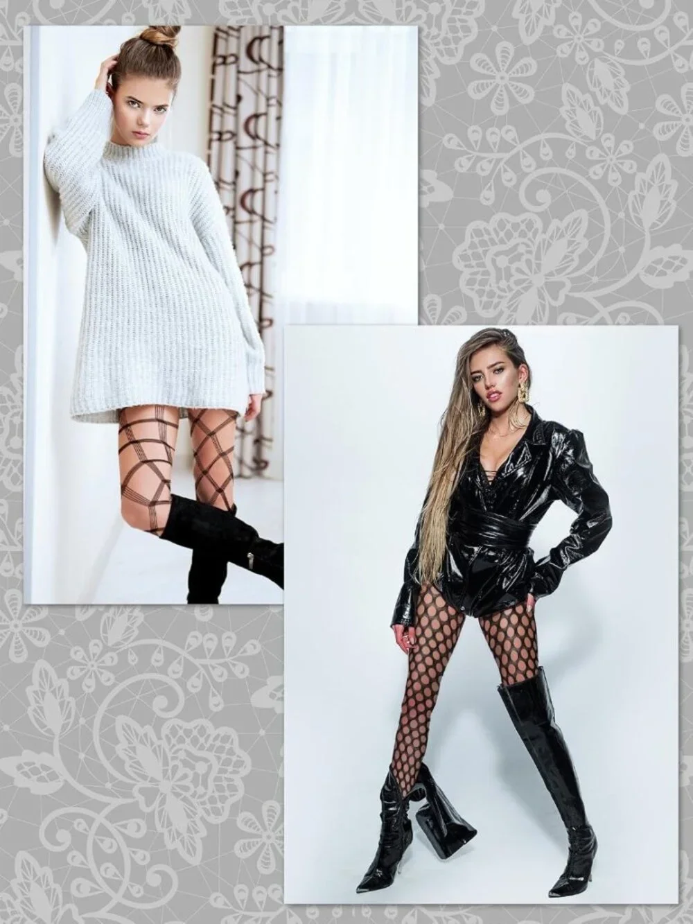 6 Pairs Women's Fishnet Tights - Stylish, Comfortable & Versatile Hosiery